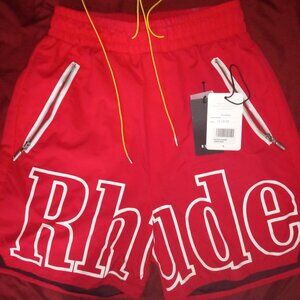 RHUDE LOGO TRACK SHORTS